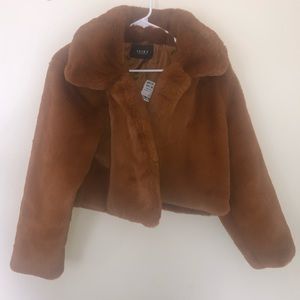 Fur crop jacket